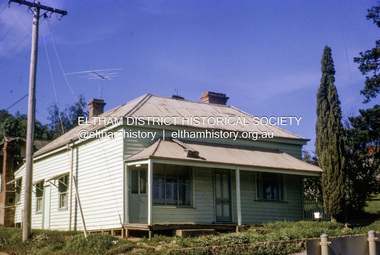 Slide, Old Eltham Bakery and cottage, cnr of York Street and Main Road, Eltham, c.Jul 1974