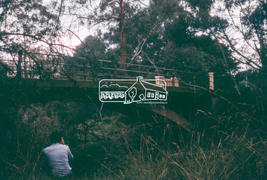 Slide, Monash Bridge, Hurstbridge, May 1974