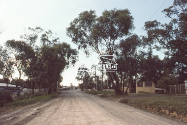 Slide, Looking north along Buena Vista Drive near Montmorency South Primary School, c.Oct. 1980