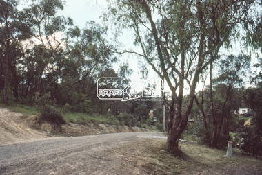 Slide, Quinn Estate, looking northeast along Sackville Street, Montmorency near no. 12, c.Oct. 1980