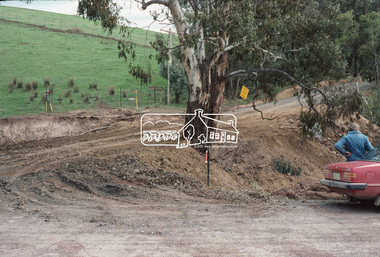 Slide, Culvert construction: Greens Road, Arthurs Creek, 19 Jun. 1981