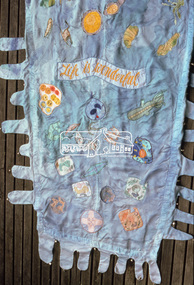 Photograph, "As we are" Community Banner Project, c.Oct. 1986