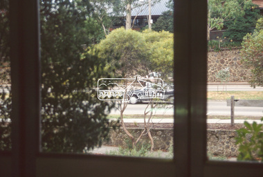 Photograph, Main Road from Eltham Shire Council offices at 895 Main Road, Eltham, c.Apr. 1988