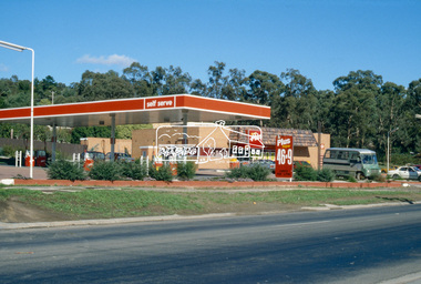 Slide - Photograph, Food Plus Service Station, cnr Main Road and Beard Street, Eltham, c.May 1988