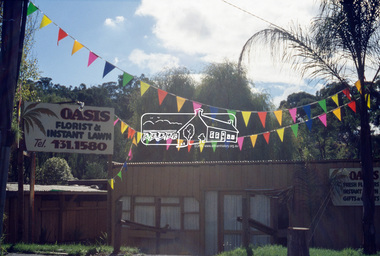 Slide - Photograph, Oasis Florist & Instant Lawn, Main Road, Eltham, c.May 1988