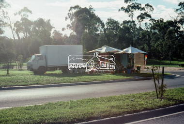 Slide - Photograph, Flower stall, Main Road, Eltham South, c.May 1988