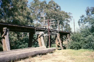 Slide - Photograph, Eltham Railway Trestle Bridge, c. 1988
