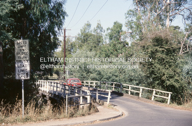Slide - Photograph, Diamond Street Bridge, Eltham, c. 1988
