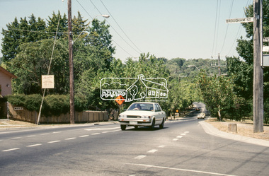 Slide - Photograph, Avenue of Honour, Main Road, Eltham, c. 1988