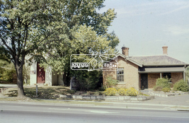 Slide - Photograph, Former Elltham Courthouse and Police Residence, c. Feb. 1989