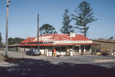 Slide - Photograph, Kangaroo Ground Supply Store, Eltham-Yarra Glen Road, c.Mar. 1989