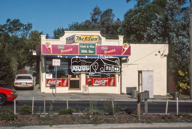 Slide - Photograph, Milk Bar, 820 Main Road, Eltham, c.Mar. 1989
