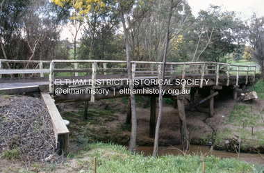 Slide - Photograph, Brougham Street Bridge, Eltham, c.Sep. 1989