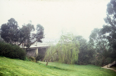 Slide - Photograph, Bridge Street Bridge, Eltham, c.Sep. 1989