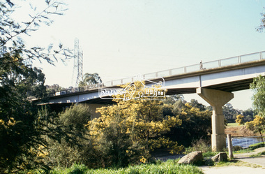 Slide - Photograph, Fitzsimons Lane Bridge, Templestowe, c.Sep. 1989