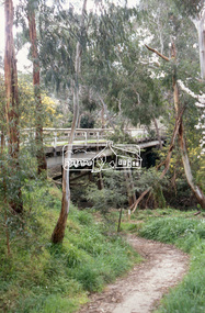 Slide - Photograph, Wattletree Road Bridge, Eltham, c.Sep. 1989