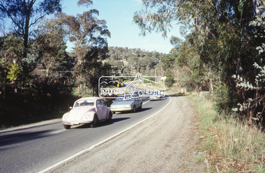 Slide - Photograph, Main Hurstbridge Road between Wattle Glen and Hurstbridge, c.June 1990