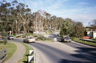 Slide - Photograph, Heidelberg-Kinglake Road, Hurstbridge, c.June 1990