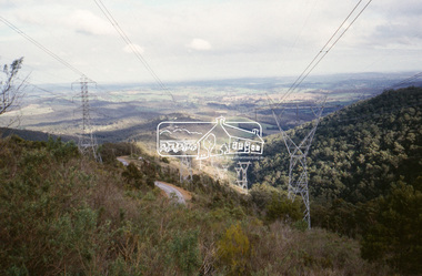 Slide - Photograph, Bowden Spur Road, Kinglake Central, c.June 1990