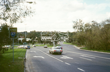 Slide - Photograph, Fitzsimons Lane and Main Road, Eltham, c.June 1990