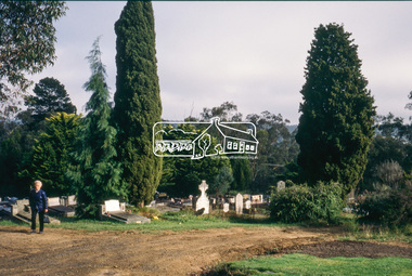 Slide - Photograph, Eltham Cemetery, Mt Pleasant Road, Eltham, 27 May 1990