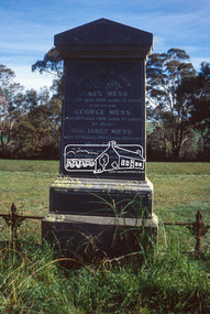 Slide - Photograph, Kangaroo Ground Cemetery, Cemetery Road, Kangaroo Ground, 27 May 1990