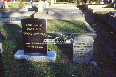 Slide - Photograph, St Katherine's Church Cemetery, 279 St Helena Road, St Helena, 27 May 1990