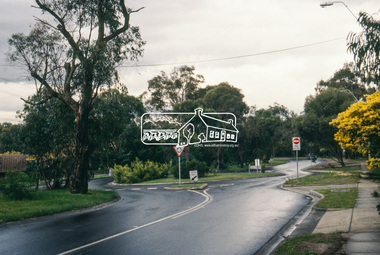 Slide - Photograph, Grand Boulevard, Montmorency, c.Aug. 1990