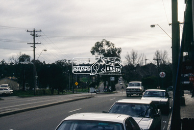 Slide - Photograph, Shopping Centre, Main Road, Eltham, c.Aug. 1990