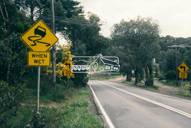Slide - Photograph, Eltham-Yarra Glen Road, Research, c.Aug. 1990