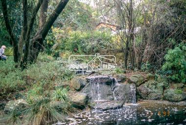 Slide - Photograph, Gordon Ford garden, "Fulling", Pitt Street, Eltham, 23 May 1993