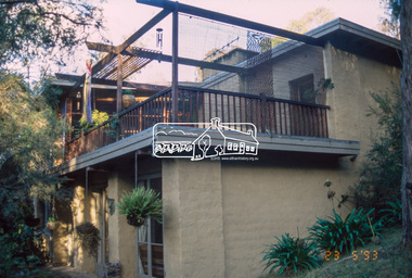 Slide - Photograph, Busst house, cnr of Kerrie Crescent and Silver Street, Eltham, 23 May 1993