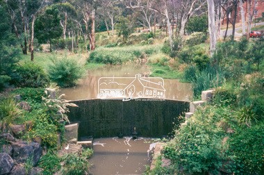 Slide - Photograph, Smiths Dam, Nerreman Gateway, Eltham, c.1993