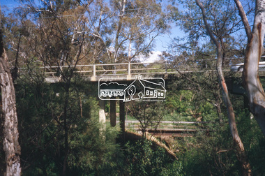 Slide - Photograph, Main Road Bridge over Diamond Creek, Eltham South, c.Nov. 2001