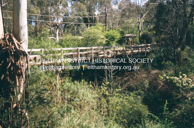 Slide - Photograph, Diamond Street Bridge, Eltham, c.Nov. 2001