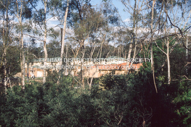 Slide - Photograph, Development either side of Railway Road viewed from across Railway Parade, Eltham, c.Nov. 2001