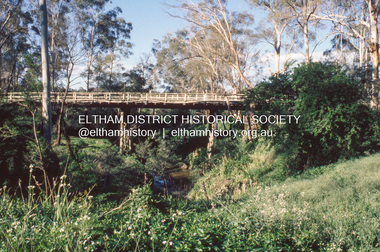 Slide - Photograph, Wattletree Road Bridge, Eltham North, c.Nov. 2001