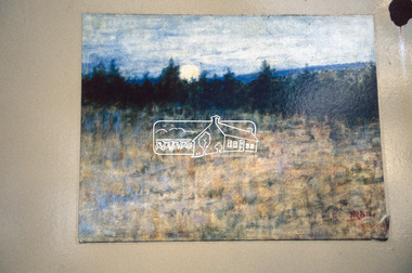 Slide - Photograph, Moonrise, Jane Price, Heidelberg School Artists Trail,  Diamond Creek, c.Nov. 2001
