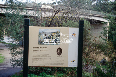 Slide - Photograph, Old Bridge, Warrandyte, Walter Withers, Heidelberg School Artists Trail, Warrandyte, c.2004