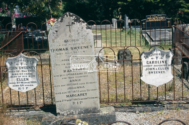 Slide - Photograph, Sweeney graves, Eltham Cemetery, c.2004