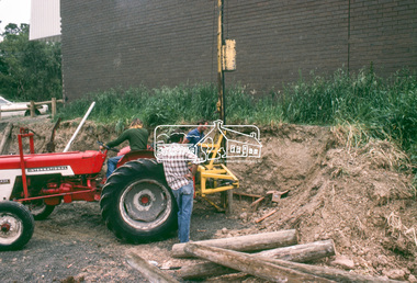 Slide - Photograph, Construction of Public Toilet, Research, c.Dec. 1980