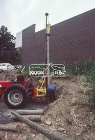 Slide - Photograph, Construction of Public Toilet, Research, c.Dec. 1980