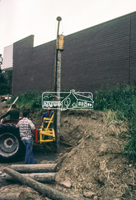 Slide - Photograph, Construction of Public Toilet, Research, c.Dec. 1980