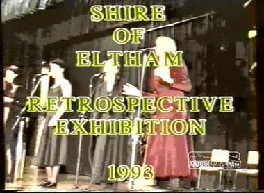 Film - Video (VHS), Shire of Eltham Retrospective Exhibition (Series 69, Item 8), 1993
