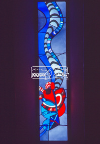 Slide - Photograph, Unidentified artwork; stained glass leadlight