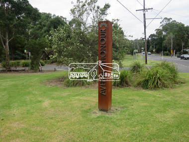 Photograph, Jim Connor, Avenue of Honour, Main Road, Eltham, 14 Jan 2017