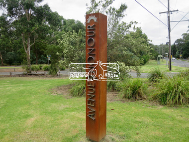 Photograph, Jim Connor, Avenue of Honour, Main Road, Eltham, 14 Jan 2017