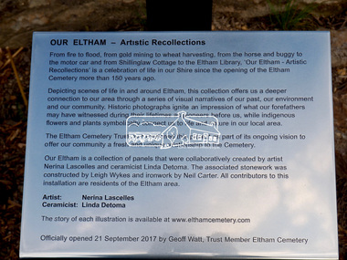 Photograph, Jim Connor, Eltham Cemetery, Mount Pleasant Road, Eltham, 21 Sep 2017