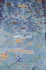 Slide - Photograph, Jacky Talbot, River of Life: Eltham Peace Banner, Sep 1986