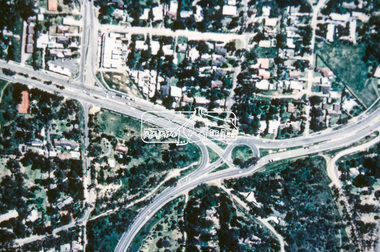 Slide - Photograph, Aerial Photo (c.1987): Main Road, Fitzsimons Lane, Lower Plenty, c.Aug. 1990